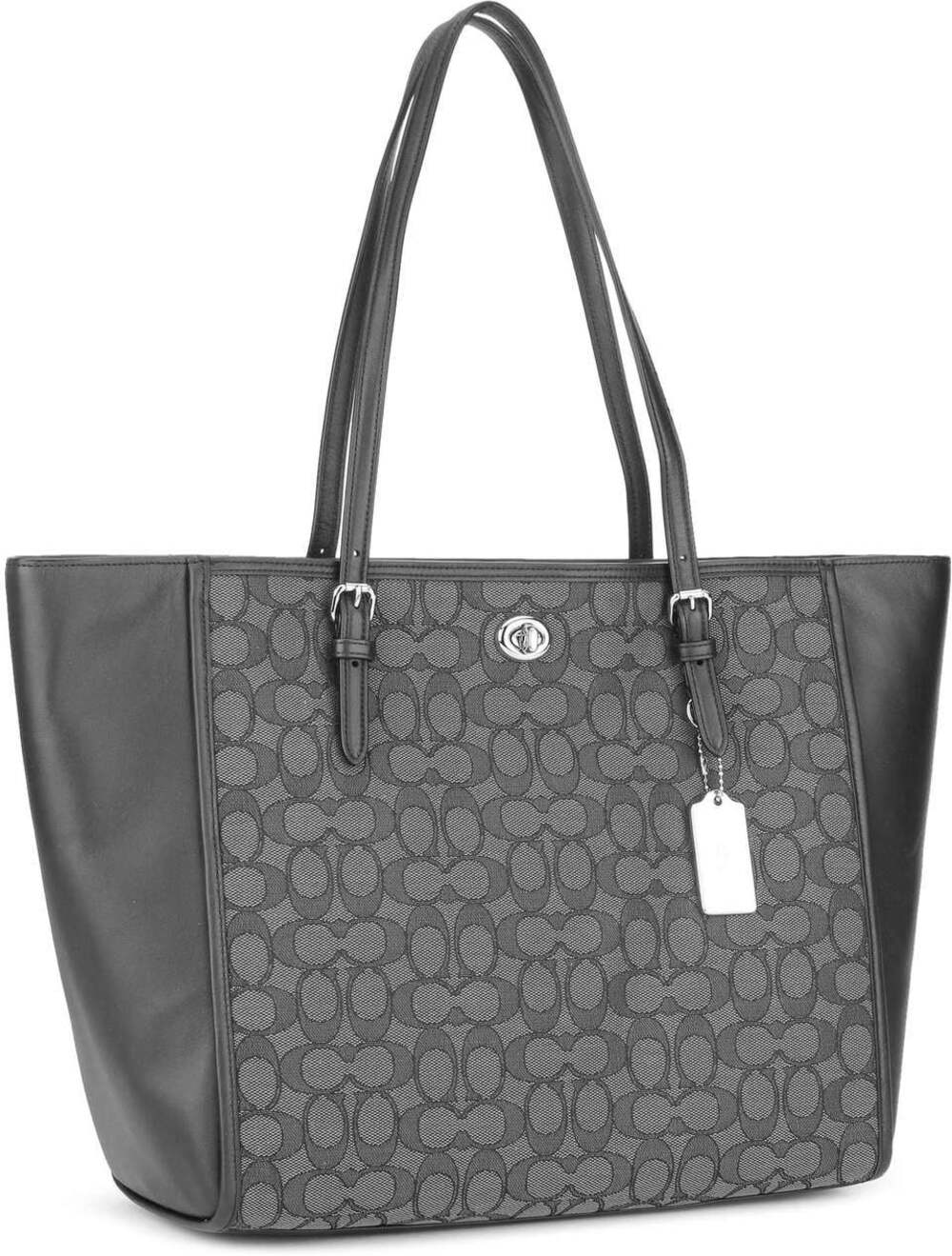 COACH Turnlock Tote in Signature Jacquard